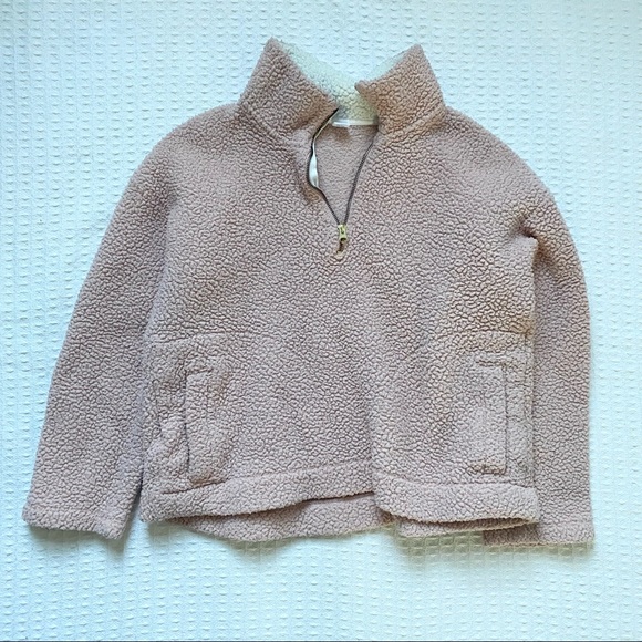 Old Navy Sherpa 1/2 zip abalone size Medium - Picture 1 of 5